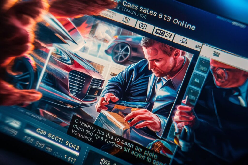 Player negotiating car sales on a digital platform in GTA 5 Online.