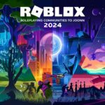 Feature image displaying diverse Roblox roleplaying communities in 2024, including fantasy, futuristic, medieval, and sci-fi themes.